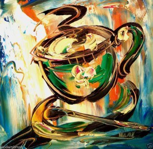 "Coffee" Painting by Mark Kazav From artid.com