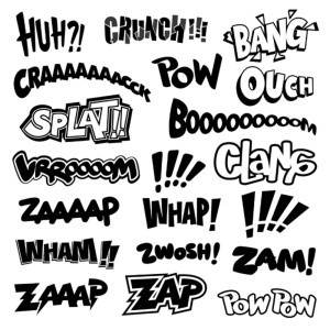 Comic book explosion