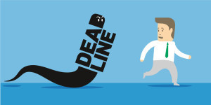 Deadline, overtaking hapless businessman