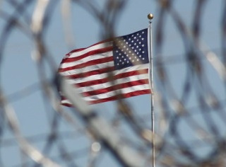 The US flag at Guantanamo (Photo: Ryan J. Reilly/Huffington Post).