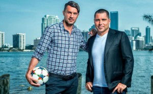 Miami FC investors Paolo Maldini and Riccardo Silva.