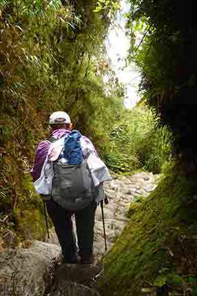 Steep slick Inca Rocks