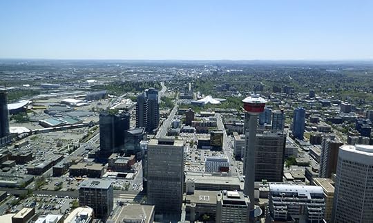 looking south to the Calgary Tower