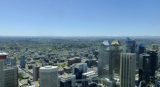 looking west to the Rocky Mountains