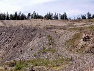 Gravel pit in Villanueva Alberta