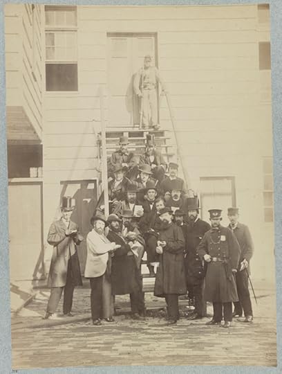 News reporters viewing the execution of Wirz (Library of Congress)