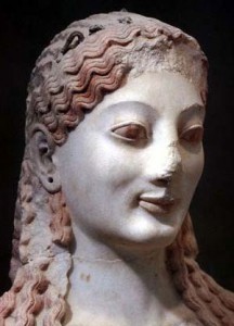 A beautiful Kore. I didn't take this picture. I stole it. Much like the British stole a real Kore.