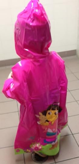 Charlie is her new raincoat. She wouldn't take it off in 40 degree heat. I had to bribe her. 
