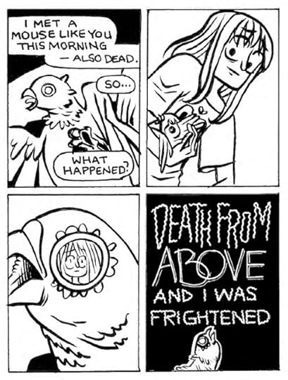 Mackenzie talks to a dead bird, who warns of death from above