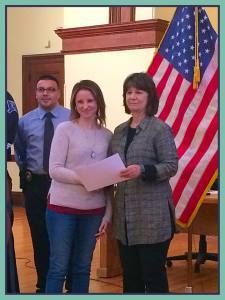 Getting my diploma from Chief Lisa Maruzo-Bolduc.