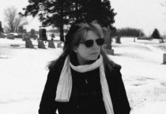 Becki retro in graveyard