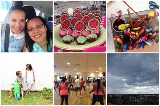 Lunch with a friend, half birthday party and a full Zumba class because it's January