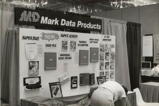 Image from Frank Hogg showing a Mark Data Products booth.