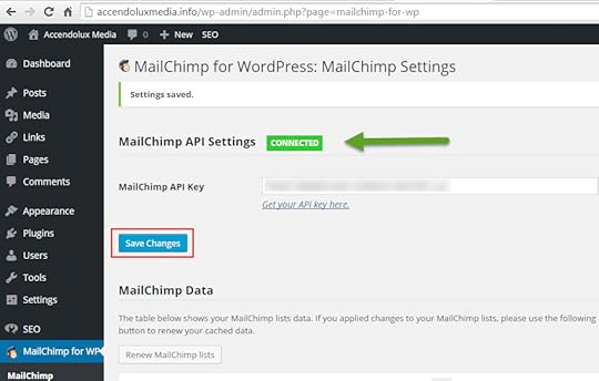 mailchimp connected