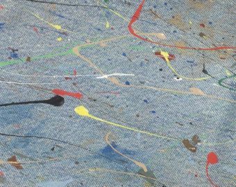 XL Overalls BBW Artist Hand Paint Splattered by OnSetWardrobe