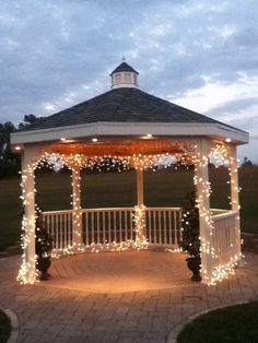 gazebo with twinkle lights - Google Search