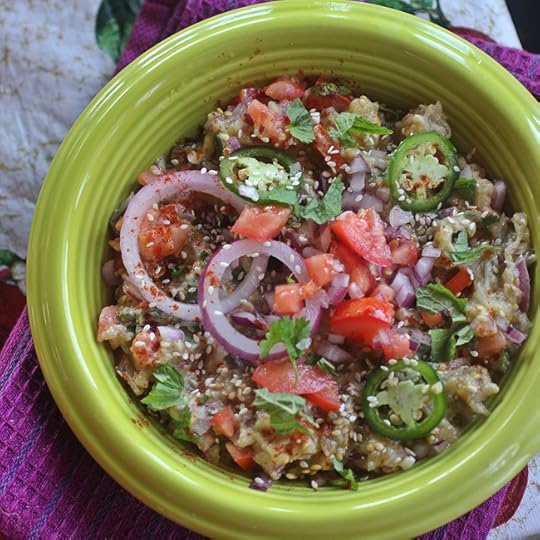 Bengali Chunky Eggplant Dip