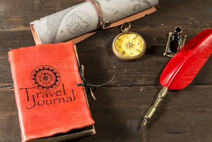 photo of a travel journal