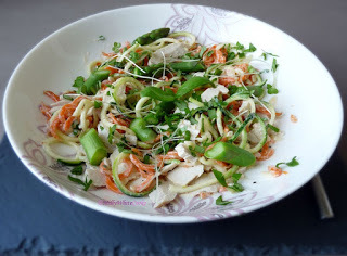 5:2 Diet Smoked Turkey & Orzo Spiralizer Salad 225 calories