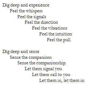 Poem-dig deep