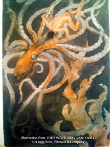 A.B. Stormalong battles a giant octopus.