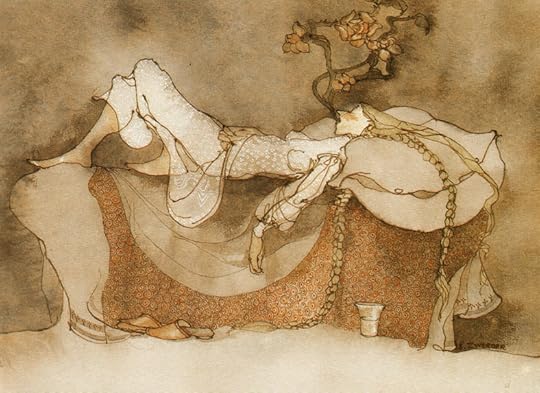 Legend of Rosepetal illustration by Lisbeth Zwerger