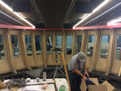 Building the bridge. Love them windows!