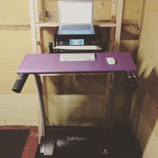 My new office. Love having a treadmill desk now! #dailyphoto #ig2015 #365days #treadmilldesk
