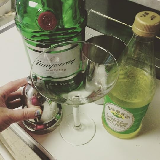 I finished writing another book! So this calls for. Gin gimlet. Up. #mixology #cocktails #ig2015 #dailyphoto #365days