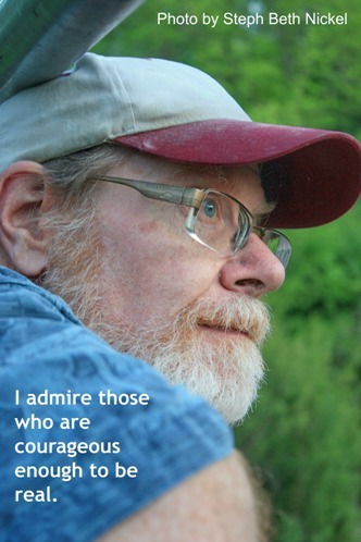 Photo of Steph's hubby, Dave, one of the most courageous people she knows.