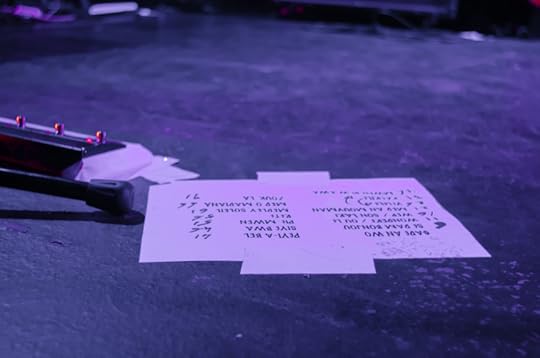 The set list