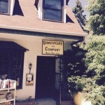 Front door of Shakespeare and Company Booksellers
