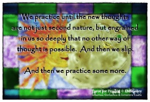 Practice until it become a good habit to think positive