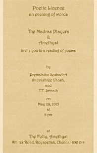 Poetry Reading Invite