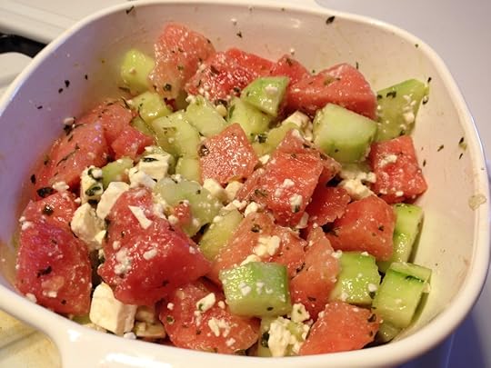 Cucumber Watermelon Salad