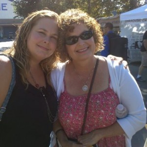 My daughter and I at the Scottish Games