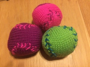 Finished products, done in neon in honor of the Rainbow League.