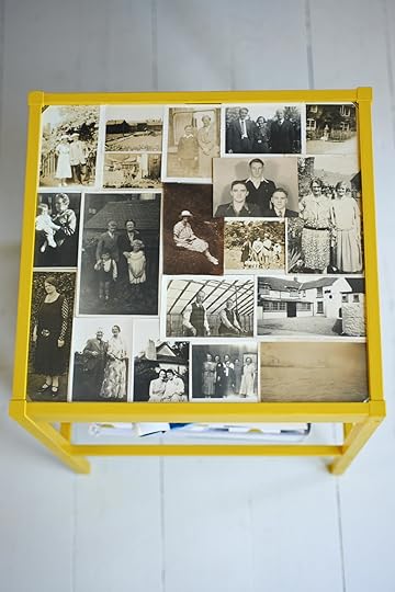 DIY Glass Top Table Photo Display Made Peachy 