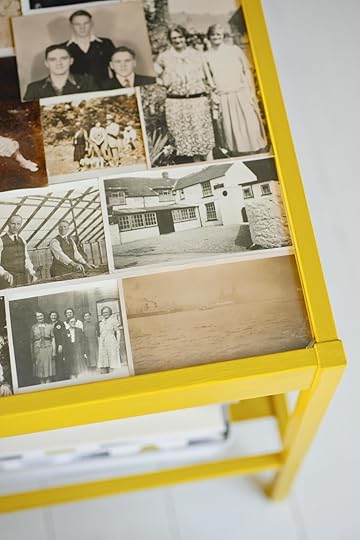 DIY Glass Top Table Photo Display Made Peachy 