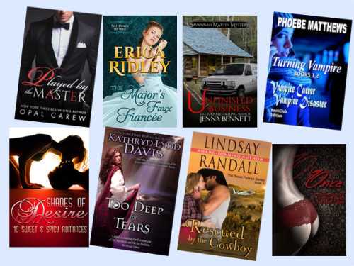 Hump Day books from Opal Carew, Erica Ridley, Jenna Bennett, Phoebe Matthews, Lena Hart, Kathryn Lynn Davis, Lindsay Randall, and Allyn Lesley!