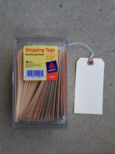 Shipping tags are my friend