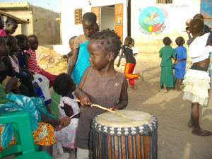 child and drum