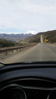 driving towards Vail, Coloardo