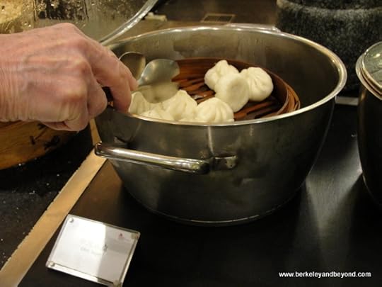 dumplings at breakfast buffet in Marriott Beijing City Wall in Beijing, China