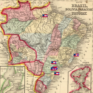 Os Confederados colonies in Brazil.