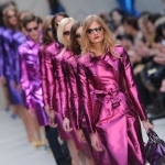 Burberry metallic trenchcoats
