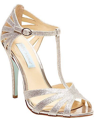 Other shoe candidate. Pro- SO much cheaper, and the blue sole is cute. Con- the heel is very high, so dancing might be difficult, and I'm not crazy about how super sparkly it is....I don't think. I haven't seen it in person