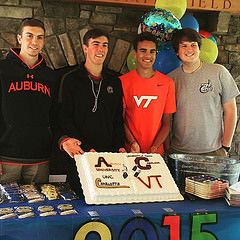 Four fast friends. Congradulations! #BHS #Blacksburg