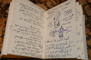 some sketches of the design of a coronet (chandelier) at the Tower of London