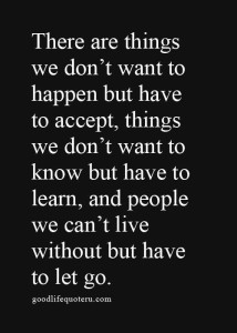 letting go
